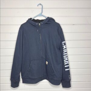 Carhartt Dark Blue Zip-Up Hoodie